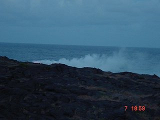 [Lava Entering Ocean, August 2002]
