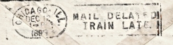 [barry train late service marking with oval postmark]