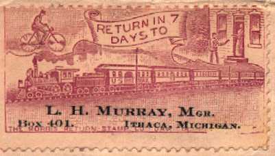 [Early Return Address Label, 1901]