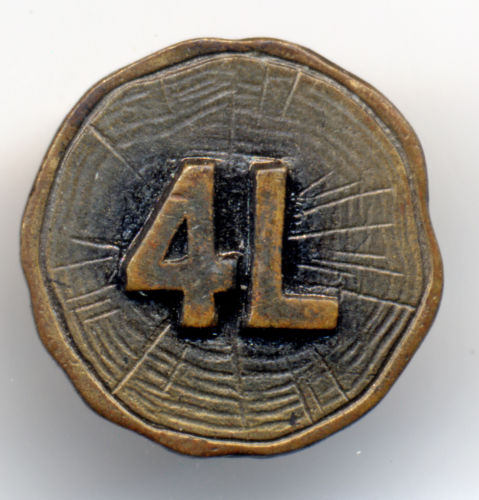 [Loyal Legion of Loggers and Lumbermen (LLLL) Lapel Pin (Log Design)]