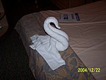 [Fourth towel animal was a swan]