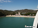 [The beach at Huatulco; the setting is very beautiful]