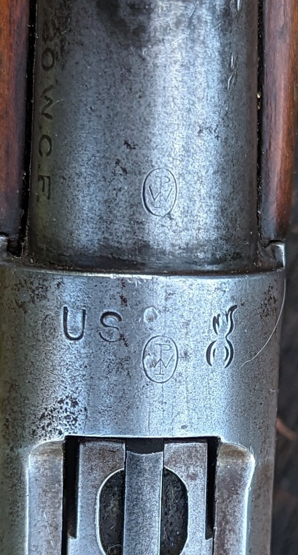 Detail Markings on a Rifle