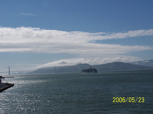 [Looking Back at the Golden Gate at Seranade Leaves]