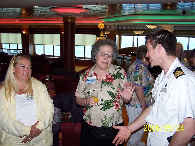 [Sandi Talking with a Deck Officer]