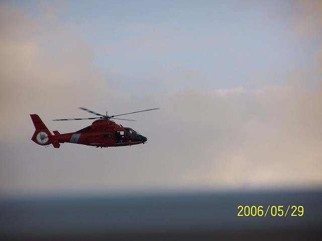 [Coast Guard Helicopter]