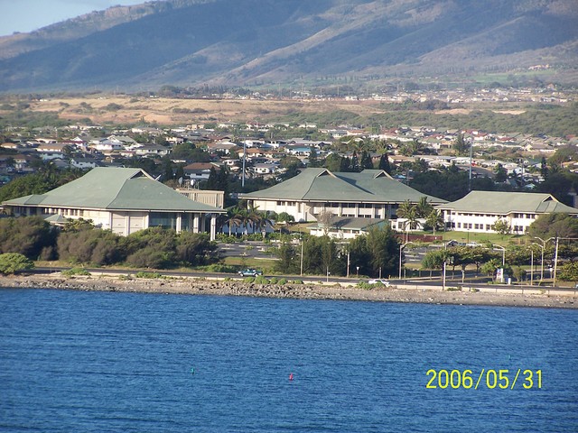 [Maui Community College is Near the Port [Sandi's office is on the corner of one of those buildings, nice view!]]