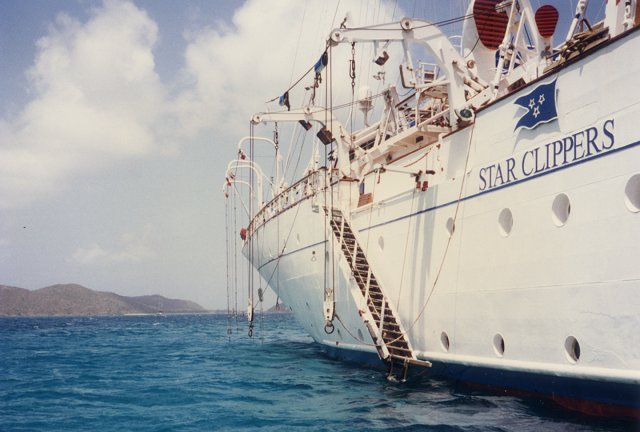 star clipper at anchor