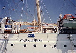 [View of the Star Clipper hull]