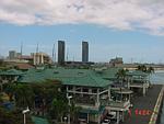 [Looking East Towards Waikiki [Aloha Tower Marketplace in the foreground]
]