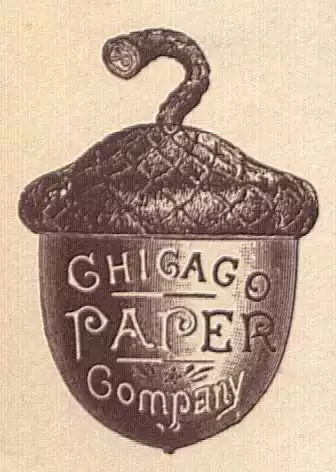 [Acorn-Shaped Logo from Late 19th Century Advertising Cover]