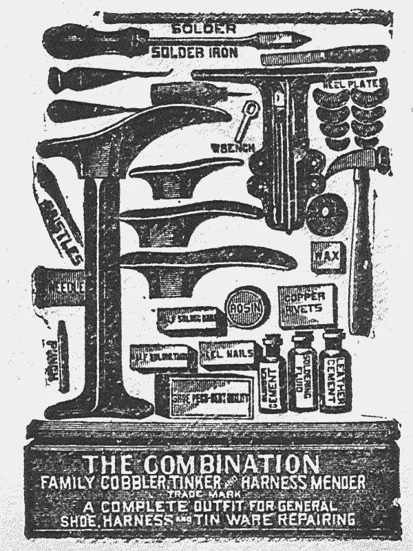 [Illustration from an Advertising Cover for a Combination Toolkit]