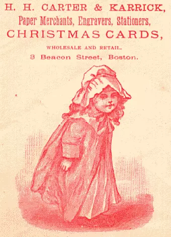 [Early Advertisment for Christmas Cards]
