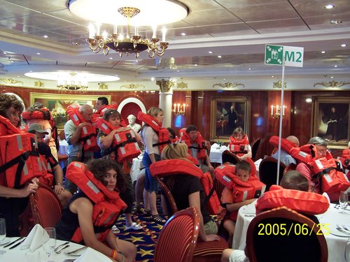 Lifeboat Drill in the Dining Room