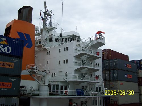 Our Locking Companion (German, Hapag-Lloyd, Container Ship)