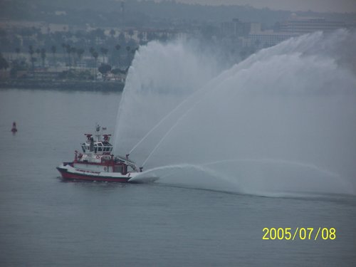 Saluting Fireboat