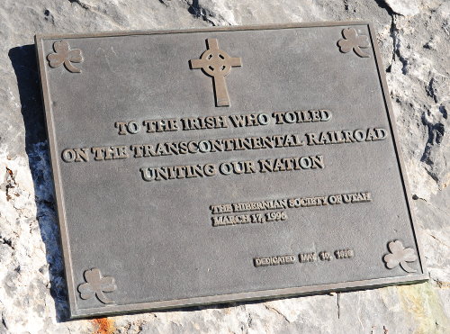 [Memorial to the Irish Who Worked on Construction of the Transcontinental Railroad]